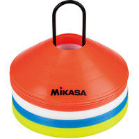 ミカサ マーカーコーン40枚セット（各色10枚ずつ） オレンジ/白/黄/青色（マーカー：高さ5cm、直径19cm）総重量：1.3kgCO40-MINI（直送品）