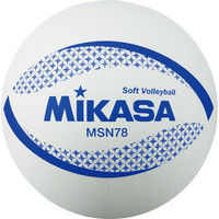 ミカサ】 カラーソフトバレーボール（日本ソフトバレーボール連盟公認球）円周78cm 約210g 白 MSN78-W 2個（直送品）