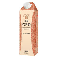 三井農林 ホワイトノーブル 濃縮麦茶 1L 1箱（6本入）