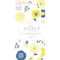 古川紙工 今日のお手紙 ハンコのお花キイロ LI264 1セット（5袋）（直送品）