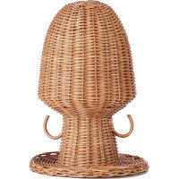 ファミリー・ライフ ラタン帽子スタンド（小物掛けフック付き） 0293511（直送品）