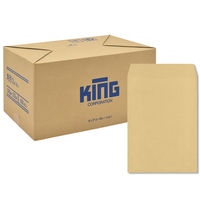 キングコーポレーション 角形2号85g クラフト 森林認証封筒スミ貼 191231 1箱（500枚入）（直送品）