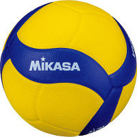 ミカサ】 一般・大学・高校用バレーボール5号 練習球 黄色／青色 V320W（直送品）