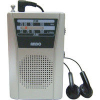 アンドーインターナショナル 携帯型かんたんラジオ R18-544 1セット（2台）（直送品）