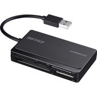 バッファロー USB2.0 マルチカードリーダー UHS-I対応 BSCR500U2BK（直送品）