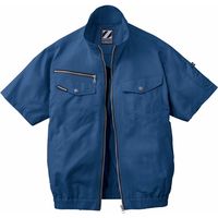 アスクル】空調服 ポリエステル製半袖空調服 ブルー L KU91720C04S3 1 
