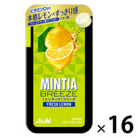 【セール】MINTIA（ミンティア）ブリーズ フレッシュレモン 1セット（16個） アサヒグループ食品