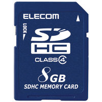 SD カード 8GB Class4 一眼レフ 写真 動画 MF-HCSD008GC4A エレコム 1個