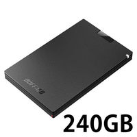 バッファロー ポータブルSSD USB3.1Gen1対応 240GB SSD-PG240U3-BA