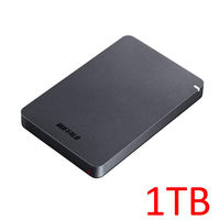 バッファロー USB3.1（Gen.1）対応 耐衝撃ポータブルHDD ブラック