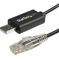 Startech.com RJ45-USB Cisco互換コンソールケーブル 1.8m Cisco/Jun ICUSBROLLOVR 1個