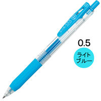ゲルインクボールペン サラサクリップ 0.5mm ライトブルー 水色 10本 JJ15-LB ゼブラ