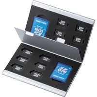 サンワサプライ アルミメモリーカードケース（microSDカード用・両面収納タイプ） FC-MMC5MICN2 1個（直送品）