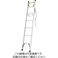 アスクル】長谷川工業 ハセガワ 電柱昇降用1連はしご 2.45m 安全ベルト 
