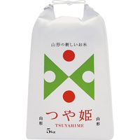 【袋・包装資材（米袋）】マルタカ KH-0603 紐付白クラフト 山形産つや姫 TSUYAHIME-2 5kg 1梱包（100枚入）（直送品）