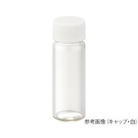 日電理化硝子 ねじ口瓶（無色）+フェノールキャップ（黒）+フッ素PTFE／シリコンパッキン 組合せセット 10 250307 62-9980-63（直送品）