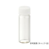 ねじ口瓶（無色）+メラミンキャップ（白）+フッ素PTFE／ニトリルパッキン 組合せセット 100組入 S-1 62-9980-05（直送品）