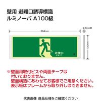 アスクル】日本緑十字社 緑十字 高輝度蓄光避難誘導ステッカー標識 