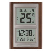 ADESSO（アデッソ）デジタル日めくり 置き掛け時計 [電波 アラーム 温湿度 カレンダー] 235×165×30mm NA-101 1台