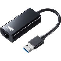 サンワサプライ USB3.1-LAN変換アダプタ（ブラック） USB-CVLAN1BK 1個