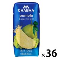 CHABAA 100％ミックスジュース ポメロ 180ml 1箱（36本入）