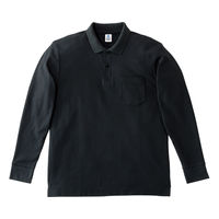ボンマックス ポケット付きCVC鹿の子ドライ長袖ポロシャツ MS3115-16 ブラック M 1枚（直送品）