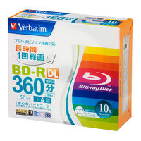 Verbatim 録画用BD-R/DL プラケース10枚入 1回録画用 データ VBR260YP10V1 1セット Verbatim Japan（直送品）