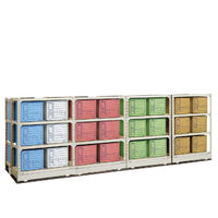 コクヨ（KOKUYO） 文書保存箱（カラー・フォルダー用） 白 B4A4-BX-W 1セット（3個入）（わけあり品）