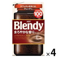 【インスタントコーヒー】味の素AGF ブレンディ まろやかな香りブレンド 1セット（200g×4袋）