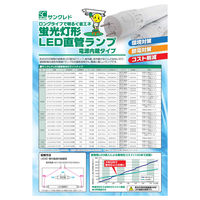 サンクレド LED20W蛍光灯型 乳白カバー LOS-W60／10（NK)6000K 1本（直送品）