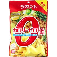 サラヤ ラカント カロリーゼロ飴 パイナップル味 60g 1袋(60g入)×20セット（直送品）