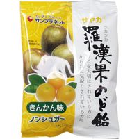 サンプラネット サヤカ 羅漢果のど飴 きんかん味 ノンシュガー 60g入 1袋(60g入)×20セット（直送品）