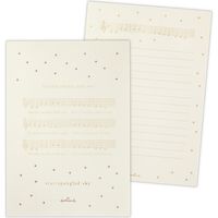 日本ホールマーク 便箋 星と楽譜 802561 6冊（直送品）
