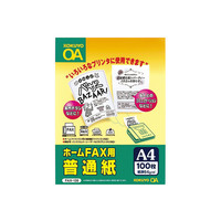 コクヨ（KOKUYO） ホームFAX用普通紙 A4 100枚入 FAX-139 1セット（600枚:100枚入×6袋）（直送品）