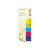 コクヨ（KOKUYO） タックメモフラッグカラーパレット ふせん 14.5×25 5色 メ-P7011　1セット（90個）（直送品）