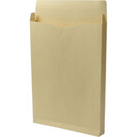 角１ クラフト保存袋 ハトメ紐なし マチ幅３５ｍｍ ＢＫ１１０２３Ｎ １箱（100枚） イムラ封筒（直送品）