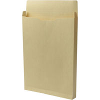 角２ クラフト保存袋 ハトメ紐なし マチ幅３５ｍｍ ＢＫ２１０２Ｎ １箱（100枚） イムラ封筒（直送品）