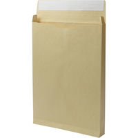 角２ クラフト保存袋 テープ付 マチ幅３５ｍｍ ＢＫ２１０２Ｐ １箱（100枚） イムラ封筒（直送品）