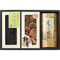【ギフト包装】寿力物産　椎茸・昆布・八女茶詰合せHJYK-30（直送品）