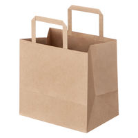 【紙袋】平紐 クラフト紙手提袋ベーシックタイプ 「FLAT」