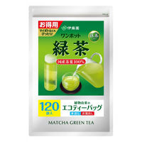 【水出し可】伊藤園 ワンポット 抹茶入り緑茶 ティーバッグ 1袋（120バッグ入）お得用 エコティーバッグ
