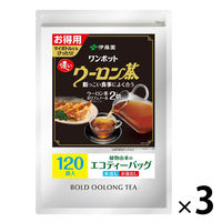 【水出し可】伊藤園 お徳用 濃い ウーロン茶 ティーバッグ 1セット（360バッグ：120バッグ入×3袋）