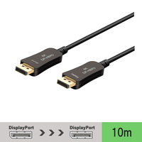 DisplayPortケーブル 10m 光ファイバー極細タイプ（直径4.5mm） VV-DP100AA-AOC-B 1本 Vodaview
