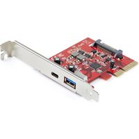2ポート10Gbps USB-A/C PCIeカード USB 3.1 Gen 2 Windows/macOS/Linux PEXUSB311AC3（直送品）