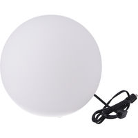 不二貿易 ボール型ランプ LED-E26W40 幅250×奥行250×高さ250mm ホワイト 66807 1個（直送品）