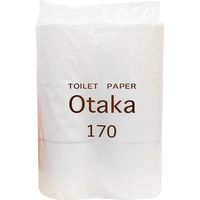 大高製紙 トイレットペーパー オオタカ170 170m巻 TP-OT170-6P 1セット（48ロール：6ロール×8） エヒメ紙工（直送品）