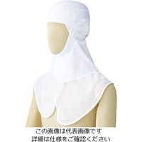 ミドリ安全 フード（ツバ無し） マスク掛け 丸型 SH-401W ホワイト M 1点 3189136304（直送品）