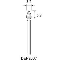 アルゴファイルジャパン（ARGOFILE） ダイヤエコノミー2（電着ダイヤモンドポイント） 2個 DEP2007（直送品）