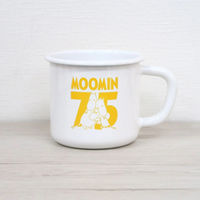 【アウトレット】富士ホーロー ムーミン 75周年限定 8cm マグ イエロー 1個 M75L-8MG.Y　琺瑯　ほうろう　マグカップ　食器