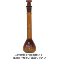 柴田科学 メスフラスコ 茶 スーパーグレード 10mL 1個 020070-10（直送品）